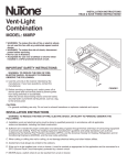 Broan-NuTone N-668RP Combination Light Fan Exhaust Fan