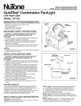 Broan-NuTone N-QT140L Combination Light Fan Exhaust Fan