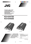 JVC KS-AX4550 Car Audio Amplifier