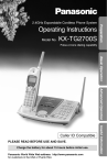 Panasonic KX TG2700S Cordless Phone (KX