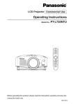 Panasonic PT L730NTU Multimedia Projector