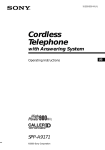 Sony SPP A9171 Cordless Phone (SPP