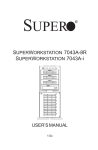SuperMicro Intel Xeon 4U SuperSever 7043A