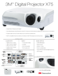 3M X75 Multimedia Projector