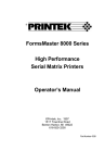 Printek FormsMaster 8003 Matrix Printer