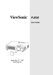 ViewSonic PJ650 Multimedia Projector