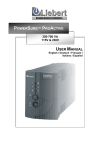 Liebert PowerSure ProActive PSA700 UPS System - C:\Documents and Settings\Administrator\Desktop\SLI