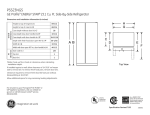 GE Profile Energy Star 22.6 Cu. Ft. Side-By-Side Refrigerator with Dispenser, PSS23NGS