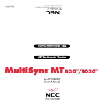 NEC MultiSync MT830 Multimedia Projector - nec-mt830