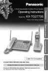 Panasonic KX-TG2770PKC Cordless Phone (KXTG2770SKXTGA273S)