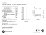 GE Profile PSI23NCR Side by Side Refrigerator
