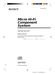Sony CMT-M70 CD Shelf System