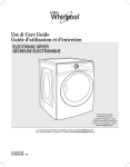 Whirlpool WED94HEAW Duet 10 Cycle Front-Load Electric Dryer With 7.4