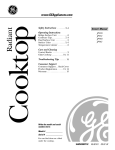 GE 36 in. Profile JP961 Electric Cooktop