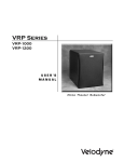 Velodyne VRP-1200 Subwoofer
