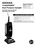 Hoover Turbopower Dual U5076 Vacuum