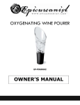 Epicureanist Travel Wine Aerator and Pourer EP-POUR002 - EP