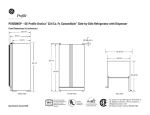 GE PSH23NGPWW Side by Side Refrigerator