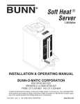 Bunn Soft Heat Server