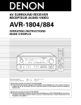 Denon AVR-1804 Receiver
