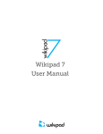 Wikipad - Wikipad%207%20User%20Manual