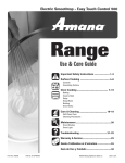 Amana AER5715QA Electric Kitchen Range
