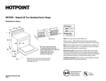 Hotpoint RB757 Electric Kitchen Range