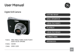 GE J1250 12.2 Megapixel Digital Camera 5X Optical Zoom Panorama Silver