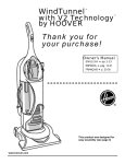 Hoover V2 U8130-900 WindTunnel Bagless Upright Vacuum