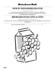 KitchenAid KSRB22FKSS Side by Side Refrigerator