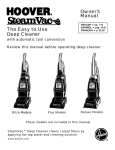 Hoover F5878-900 SteamVac Upright Vacuum