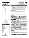 Hoover S2105 Slider Bagless Stick Vacuum