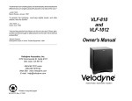 Velodyne VLF-1012 Subwoofer