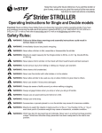 InSTEP EZ Strider Double EZ275 Jogger Stroller - C:\Documents and Settings\Iris\My Documents\InStep_EZ_Single_Double_manual