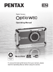 Pentax Optio W80 Gunmetal Grey Waterproof Digital Camera
