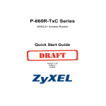 ZyXEL Communications P-660R-T1 v2 Network Router User Manual