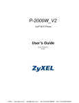 ZyXEL Communications P2000W Telephone User Manual