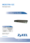ZyXEL Communications metrogigabit switch Plumbing Product User Manual
