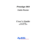 ZyXEL Communications 964 Network Router User Manual