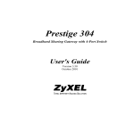 ZyXEL Communications 304 Network Router User Manual