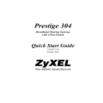 ZyXEL Communications 304 Network Card User Manual