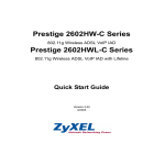 ZyXEL Communications 2602HW-C Network Router User Manual