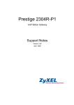 ZyXEL Communications 2304R-P1 Network Router User Manual