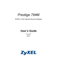 ZyXEL Communications 100 Network Card User Manual