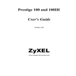 ZyXEL Communications 100IH Network Router User Manual