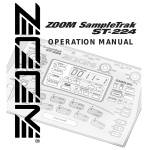 Zoom ST-224 Musical Instrument User Manual