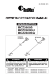 Zenoah BCZ2600SU Brush Cutter User Manual