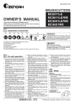 Zenoah BC2311LE, BC2611LE, BC2611WE, BC3501LE, BC3501WE, BC4501WE Brush Cutter User Manual