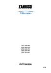 Zanussi ZFC 321 WB Freezer User Manual