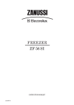 Zanussi ZF 56 SI Freezer User Manual